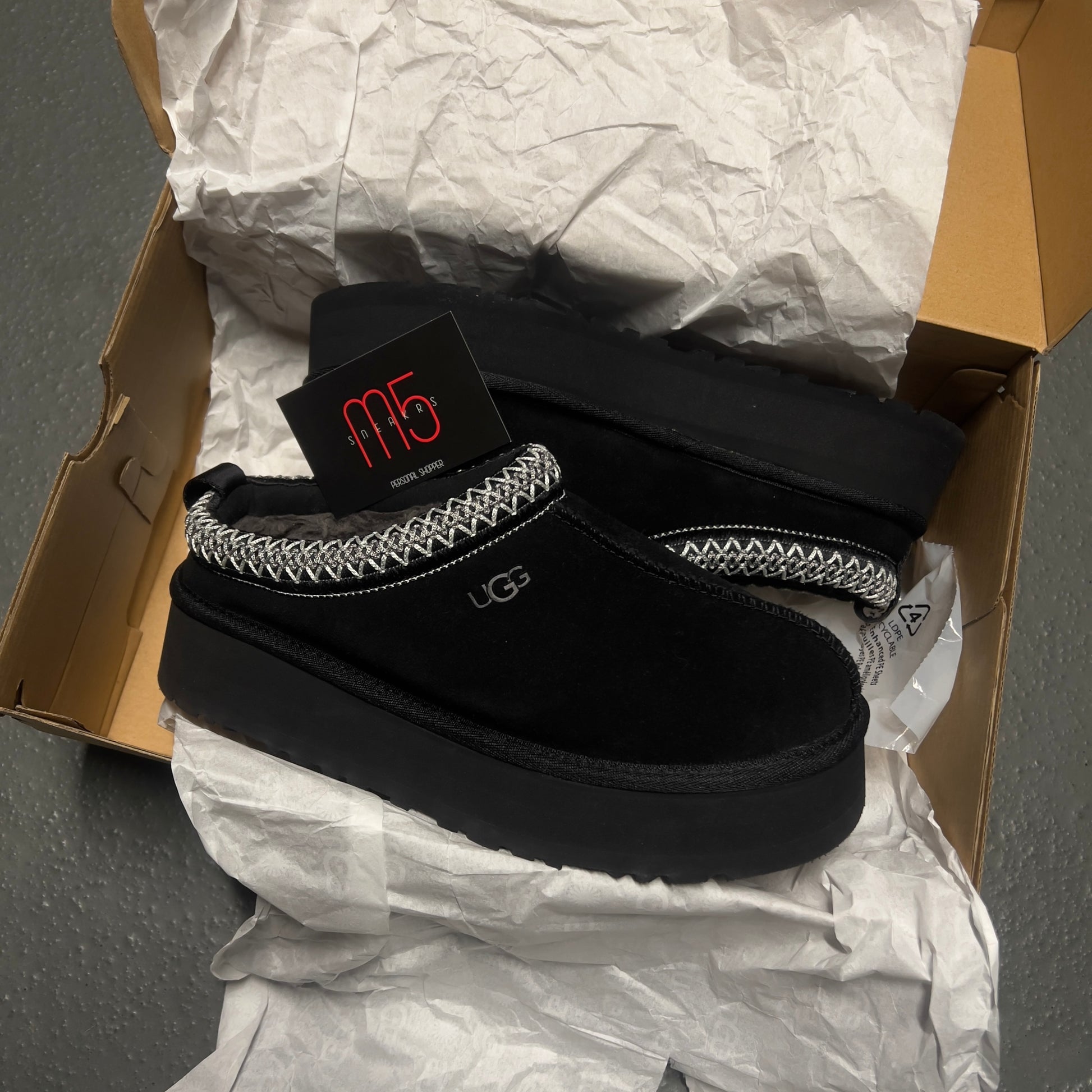 Ugg Tazz Platform Slippers in Black